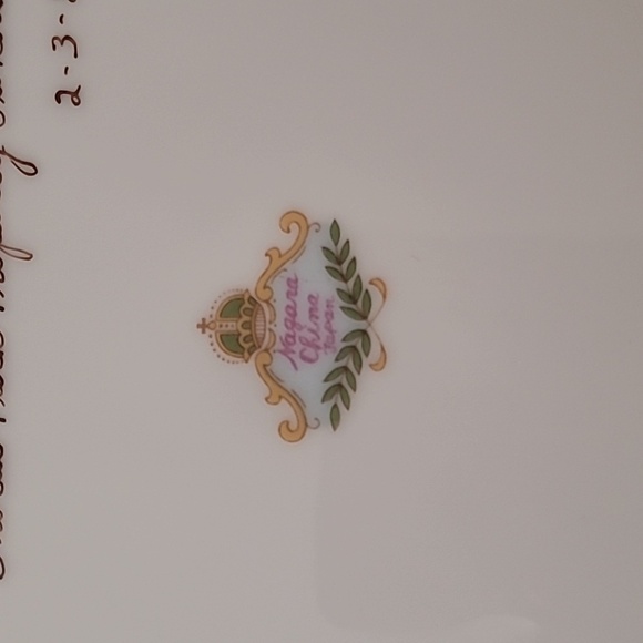 Rare Nagara Vintage hand painted Japan plate gold trim - signed - Picture 7 of 7